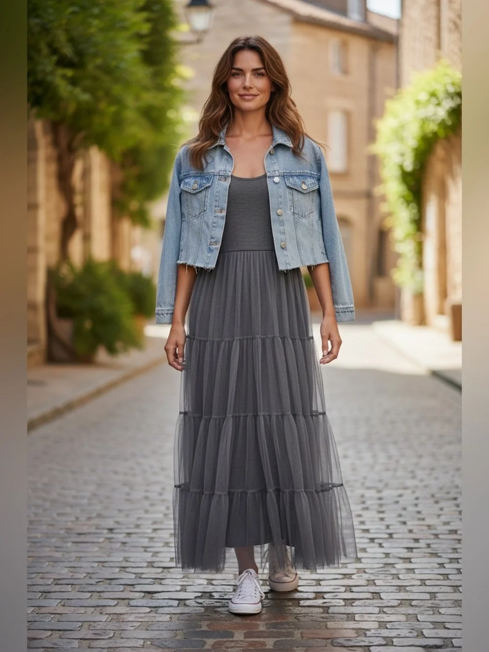O2 Collection Layered Tulle Maxi Dress | Cottagecore | Whimsy Goth - Picture 7 of 10
